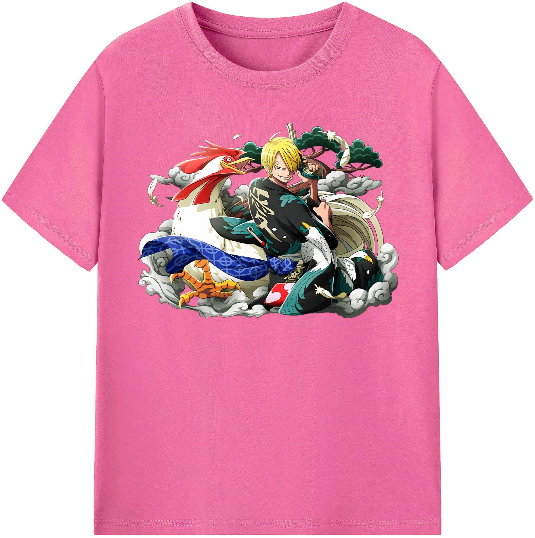 （画像用） ワンピース サンジ ONE PIECE Sanji レディースカジュアルプリントTシャツ（綿100％）